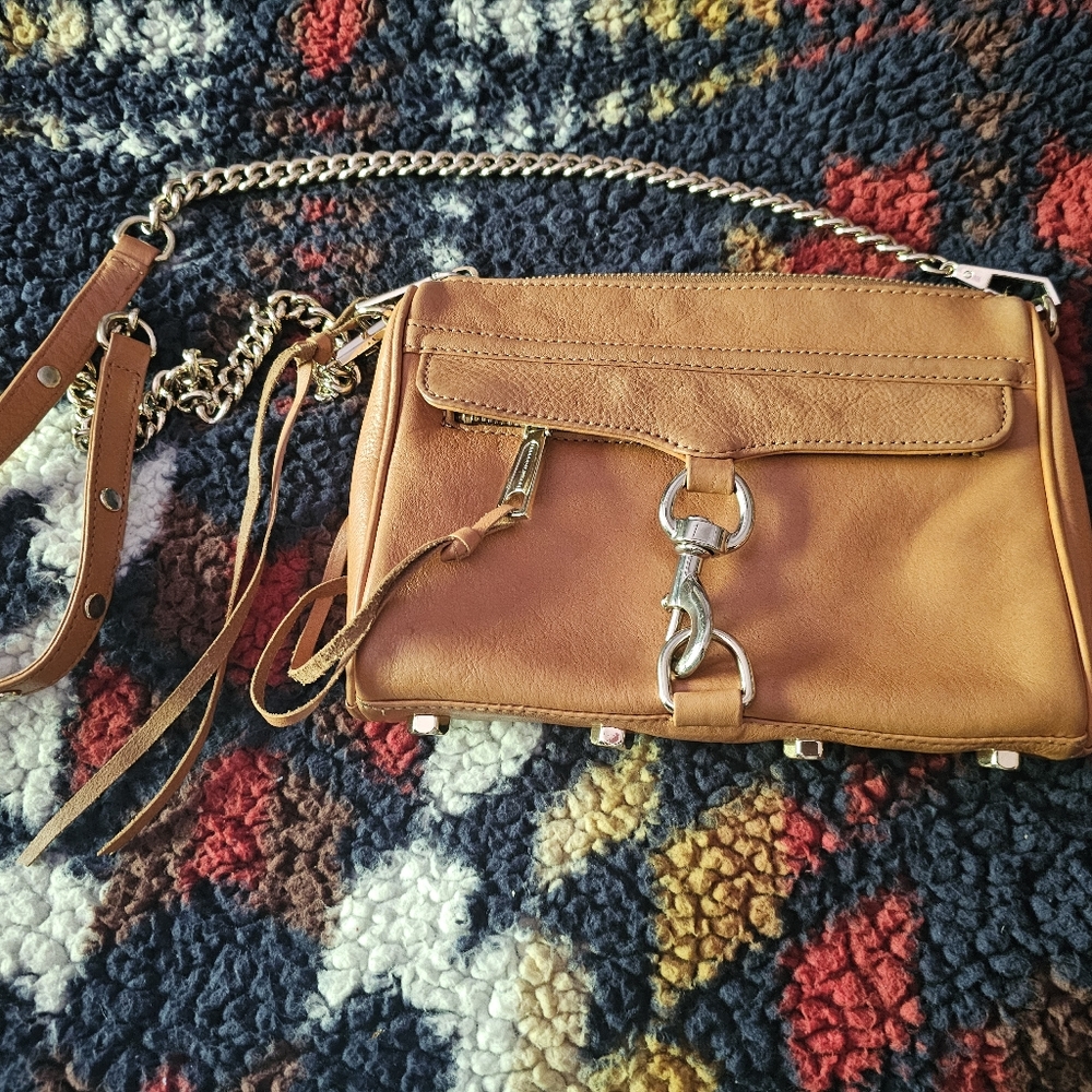 REBECCA MINKOFF Mini MAC Crossbody Bag in Camel - Picture 3 of 7
